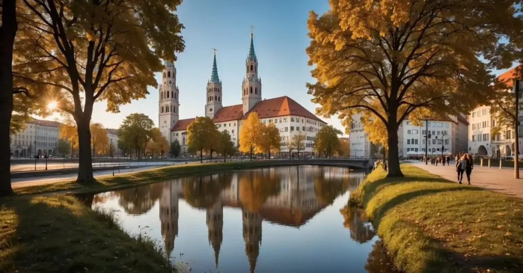 Lake in Munich, Germany