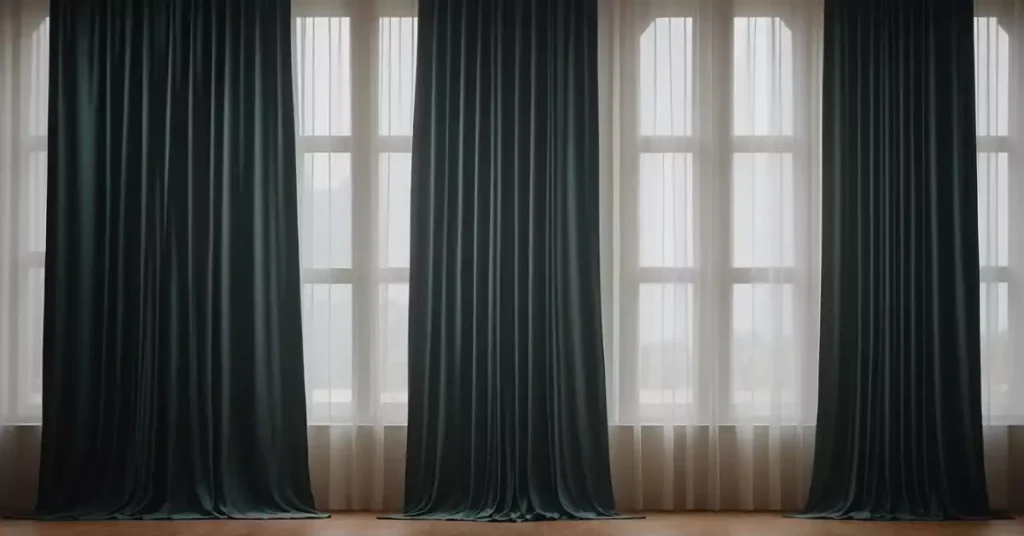 German Curtain to the ground