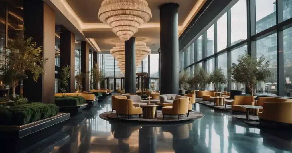 Hotel Lobby in Frankfurt Germany